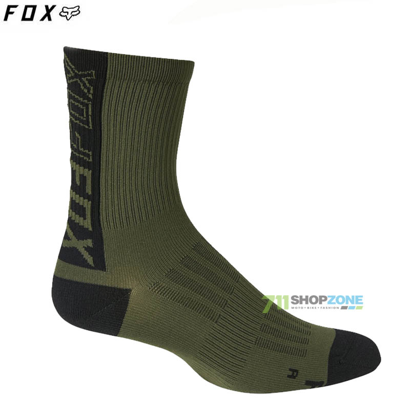 Cyklo oblečenie - Dámske, FOX dámske cyklistické ponožky 6" Ranger sock, olivovo zelená
