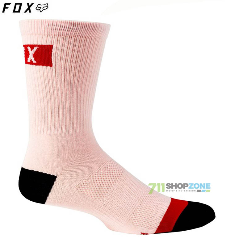 Cyklo oblečenie - Ponožky, FOX dámske cyklistické ponožky 6" Flexair Merino sock, ružová