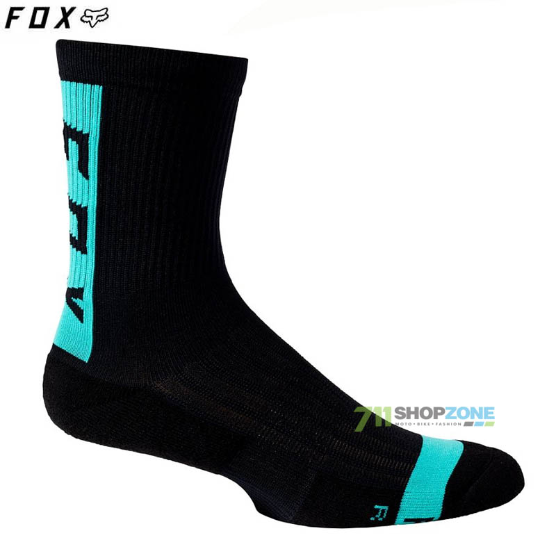 Cyklo oblečenie - Doplnky, FOX cyklistické ponožky 6" Ranger Cushion sock, čierna
