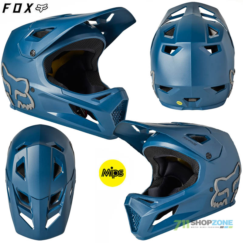 Cyklo oblečenie - Detské, FOX detská cyklistická prilba Rampage CE, tmavo modrá