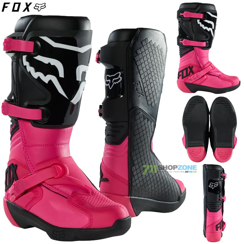 Moto oblečenie - Dámske, FOX dámske motokrosové čižmy Comp boot, ružová