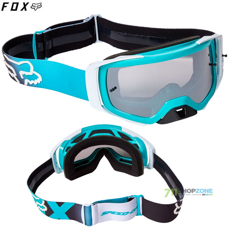 Moto oblečenie - Okuliare, FOX okuliare Airspace Dier goggle, tyrkysová