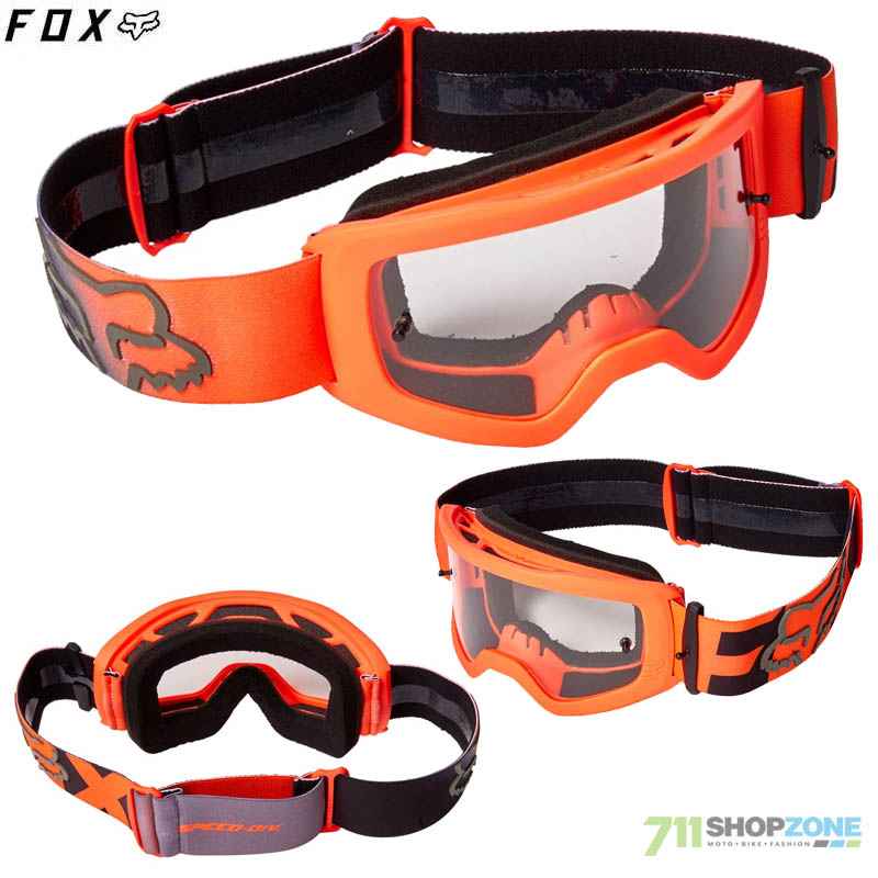 Moto oblečenie - Detské, FOX detské motokrosové okuliare Main Dier goggle, neon oranžová