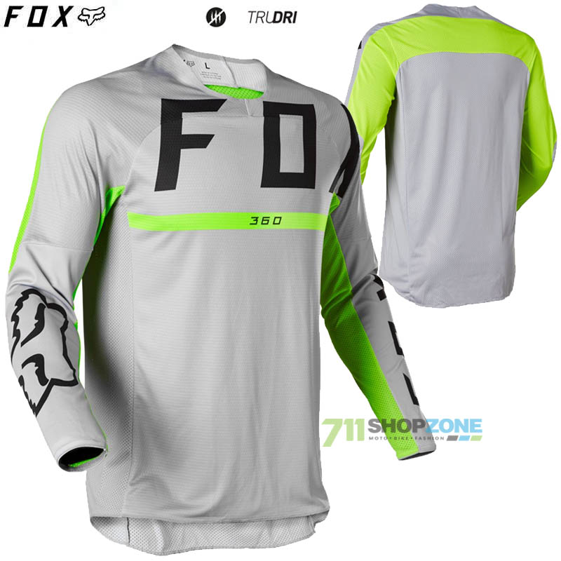 Moto oblečenie - Dresy, FOX motokrosový dres 360 Merz jersey, šedá