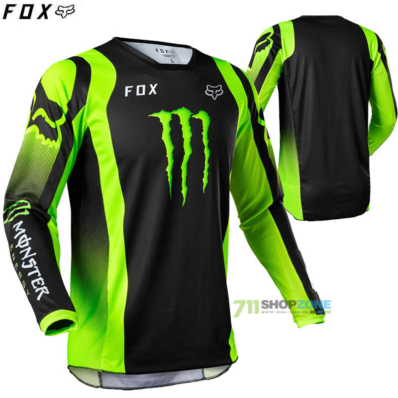 Moto oblečenie - Dresy, FOX motokrosový dres 180 Monster jersey, čierna