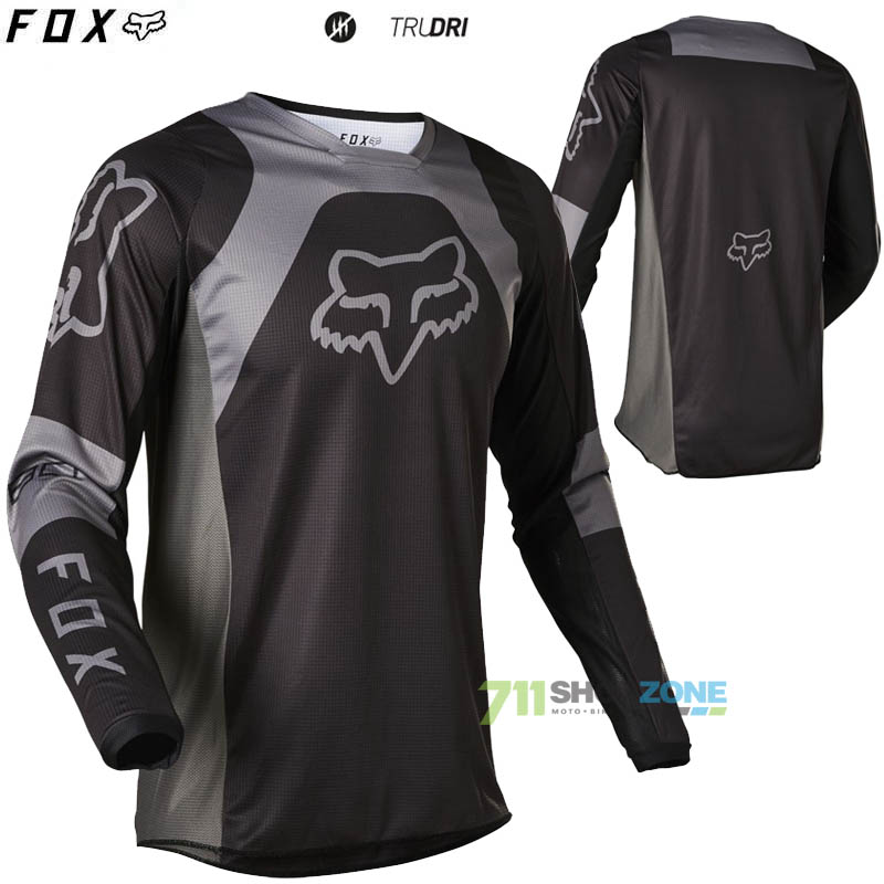 Moto oblečenie - Dresy, FOX motokrosový dres 180 Lux jersey, čierna/čierna