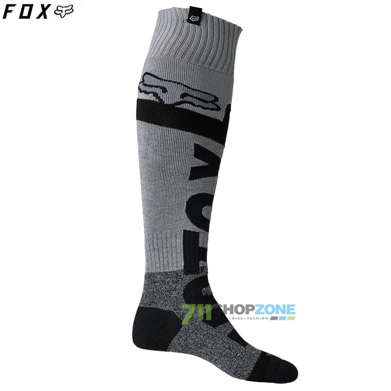 Moto oblečenie - Doplnky, FOX podkolienky Trice Coolmax Thick sock, čierno šedá