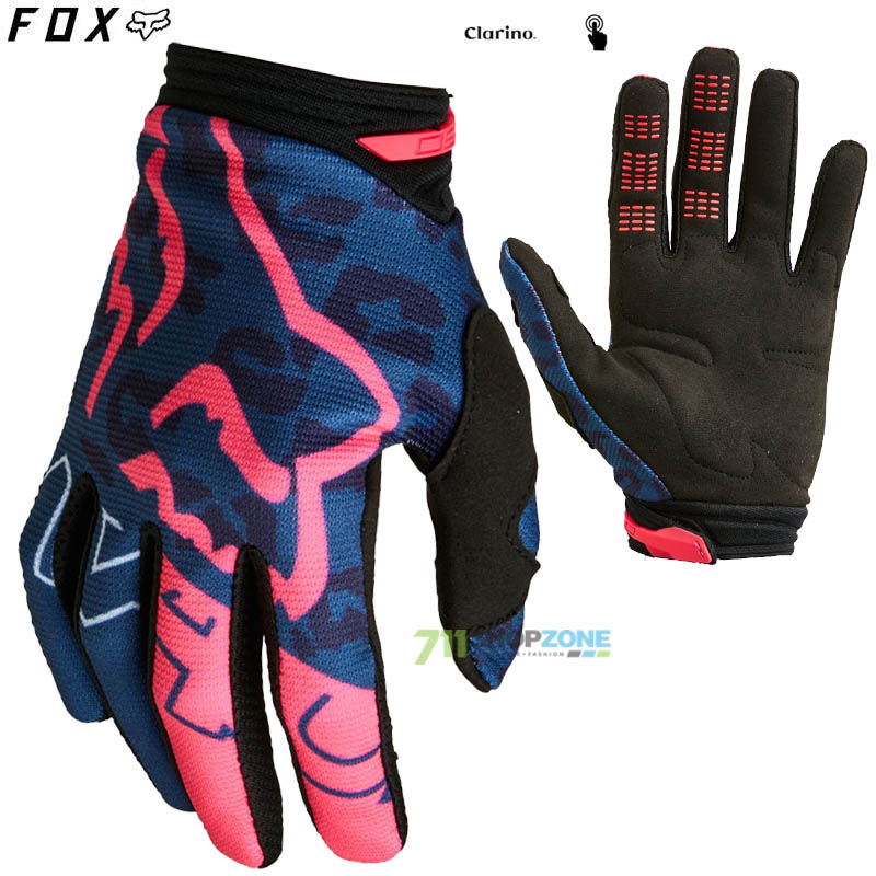 Moto oblečenie - Dámske, FOX dámske rukavice 180 Skew glove, tmavo modrá
