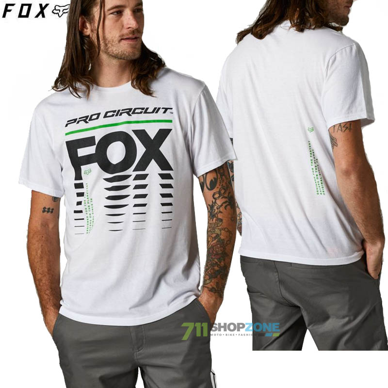 Oblečenie - Pánske, FOX tričko Pro Circuit ss tee, biela