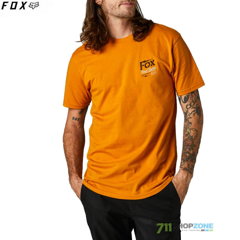 Oblečenie - Pánske, FOX tričko Pushin Dirt ss Premium tee, zlatá