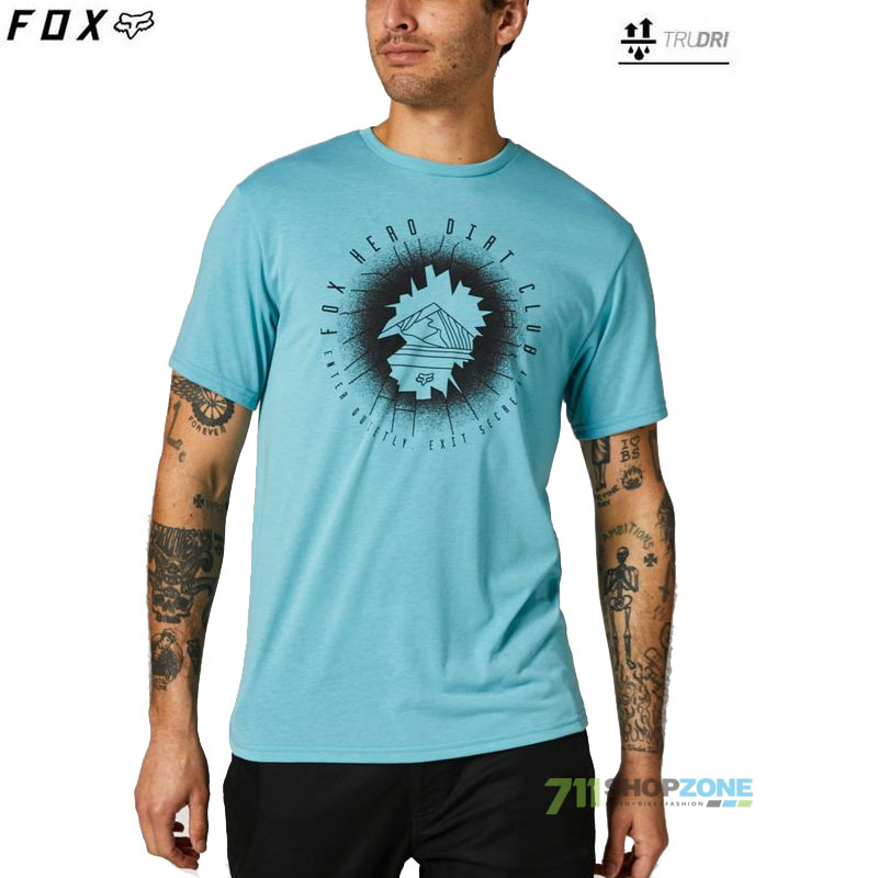 Oblečenie - Pánske, FOX tričko Secret Sesh ss Tech tee, šedo modrá