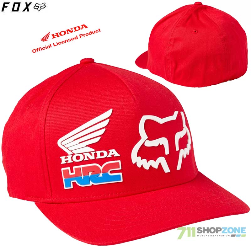 Oblečenie - Pánske, FOX šiltovka Honda HRC flexfit hat, červená