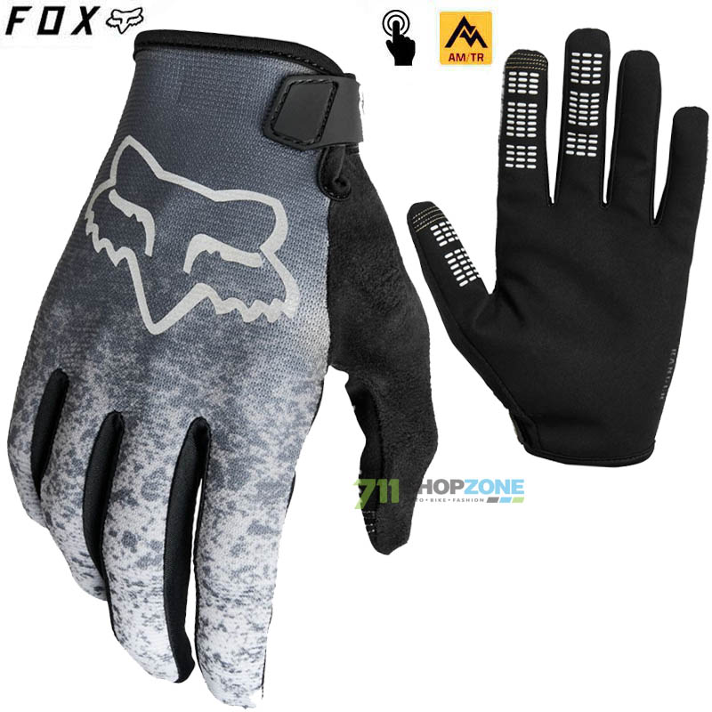 Cyklo oblečenie - Pánske, FOX cyklistické rukavice Ranger glove Lunar, bledo šedá