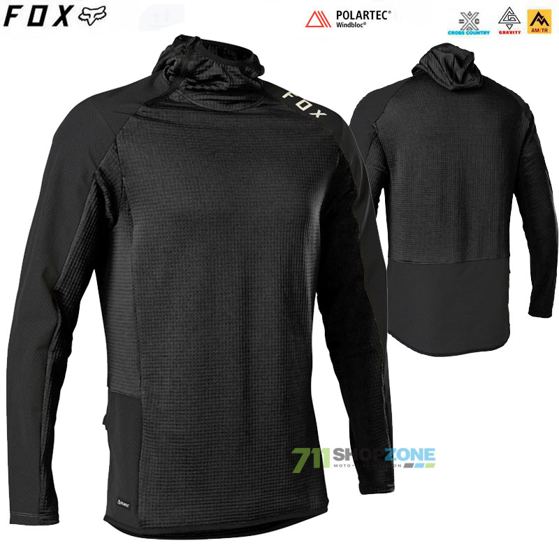 Cyklo oblečenie - Pánske, FOX funkčná mikina Defend Thermo hoodie, čierna