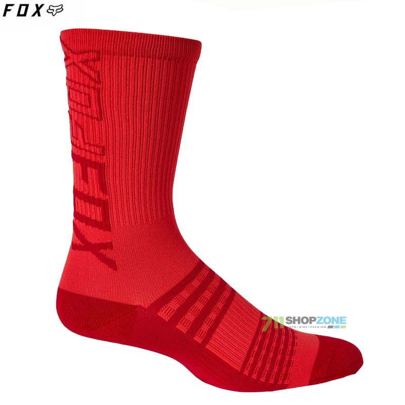 Cyklo oblečenie - Ponožky, FOX dámske cyklistické ponožky 8" Ranger Lunar sock, červená