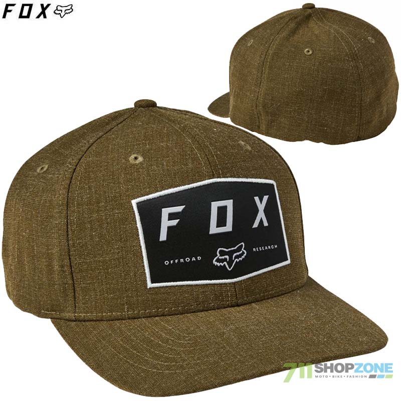 Oblečenie - Pánske, FOX šiltovka Badge flexfit hat, olivovo zelená