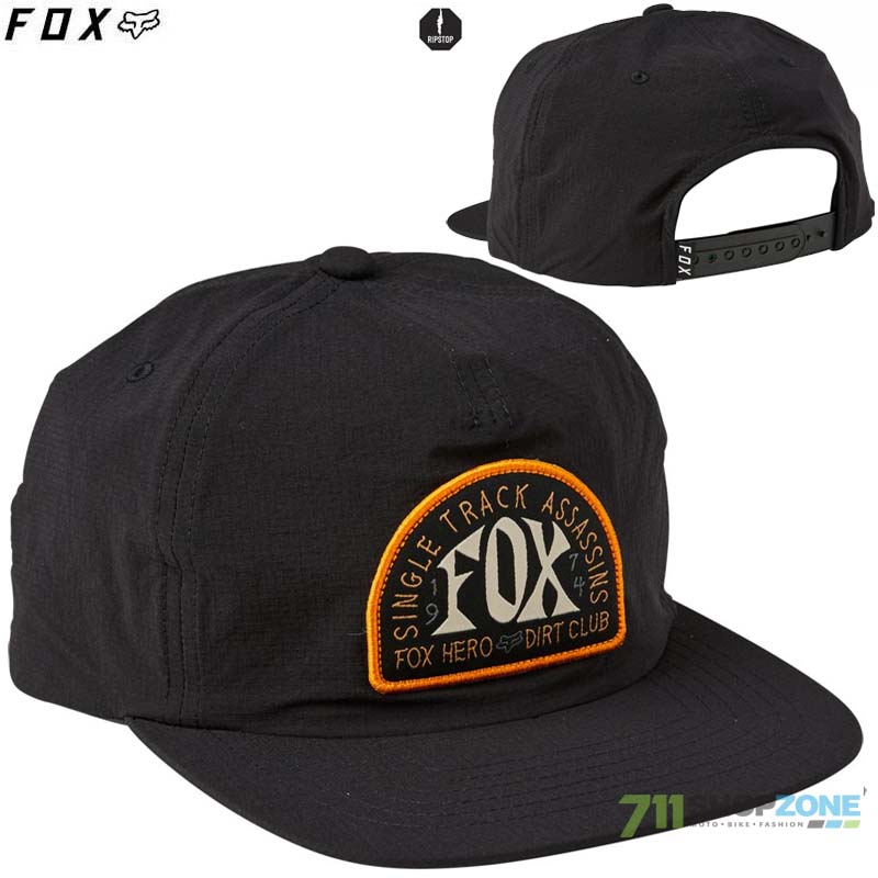 Oblečenie - Pánske, FOX šiltovka Single Track snapback hat, čierna