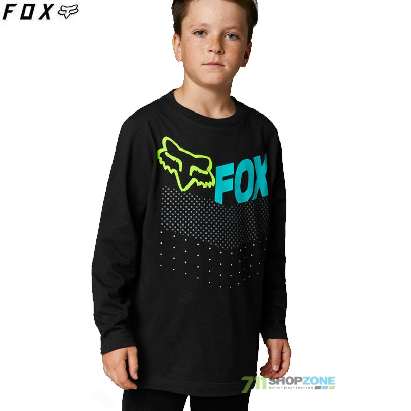 Oblečenie - Detské, FOX detské tričko s dlhým rukávom Trice LS tee, čierna