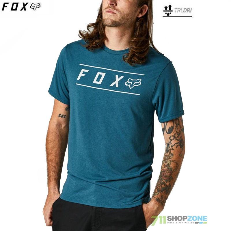 Oblečenie - Pánske, FOX tričko Pinnacle ss Tech tee, petrolejová