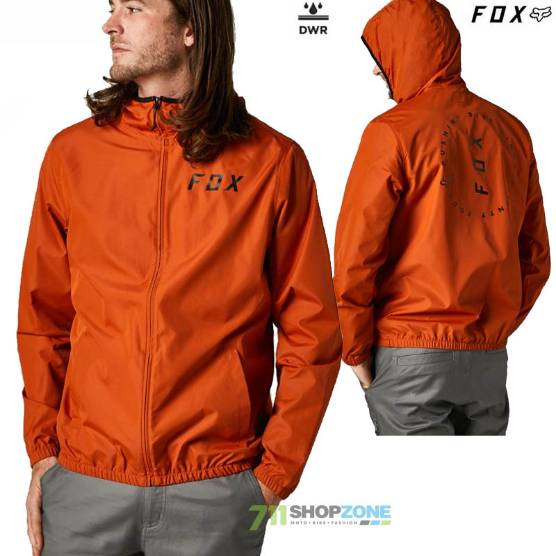 Oblečenie - Pánske, FOX bunda Clean Up windbreaker jacket, tehlová