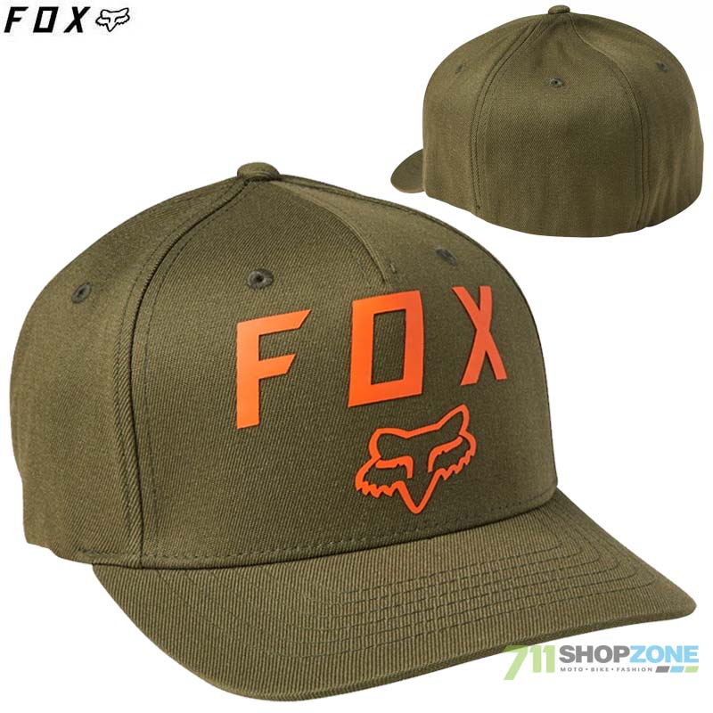 Oblečenie - Pánske, FOX šiltovka Number 2 flexfit 2.0 hat, olivovo zelená