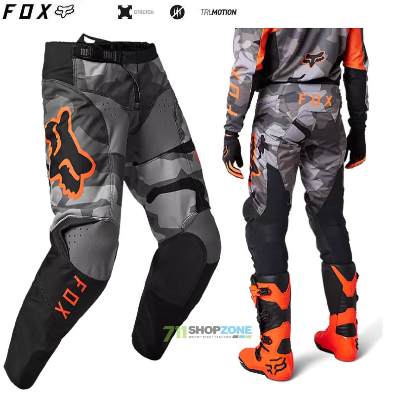 Moto oblečenie - Detské, FOX detské nohavice Youth 180 Bnkr pant, šedý maskáč