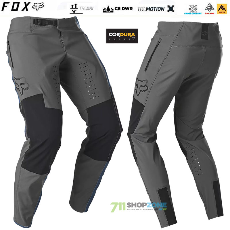 Cyklo oblečenie - Pánske, FOX cyklistické nohavice Defend pant 22, tmavo šedá