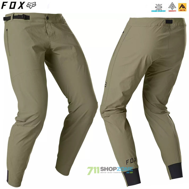 Cyklo oblečenie - Pánske, FOX cyklistické nohavice Ranger pant 22, army zelená