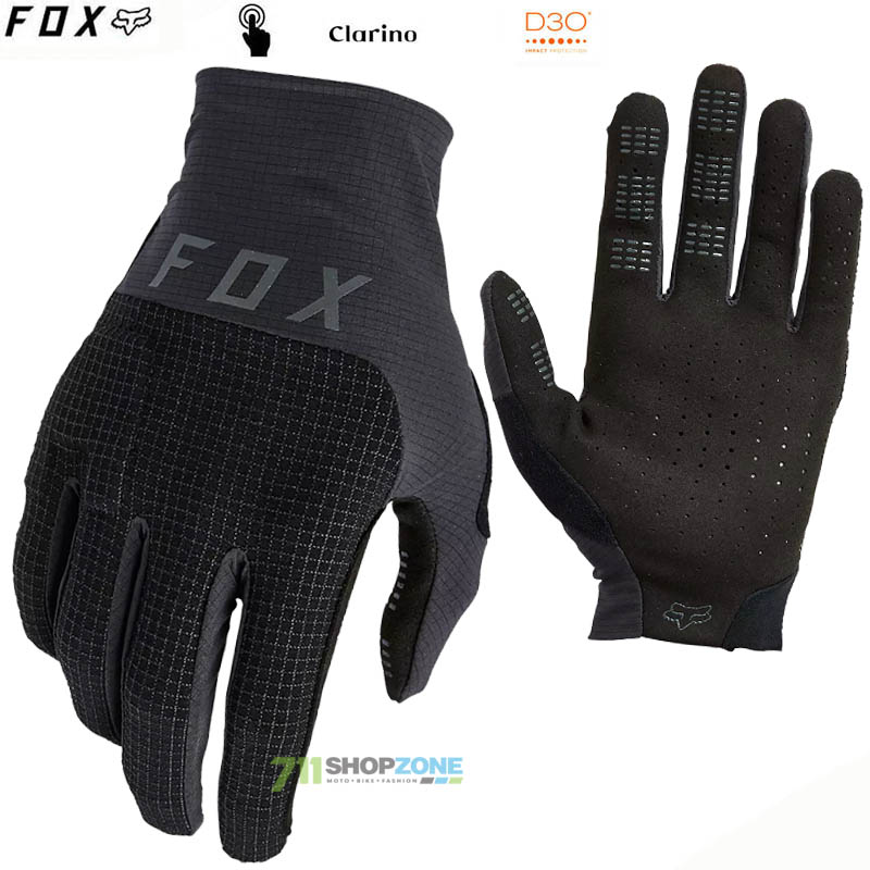 Cyklo oblečenie - Pánske, FOX cyklistické rukavice Flexair Pro glove, čierna