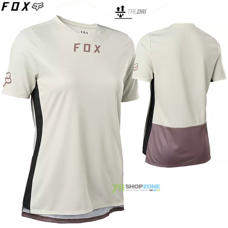Cyklo oblečenie - Dámske, FOX dámsky cyklistický dres Defend ss jersey 22, krémová