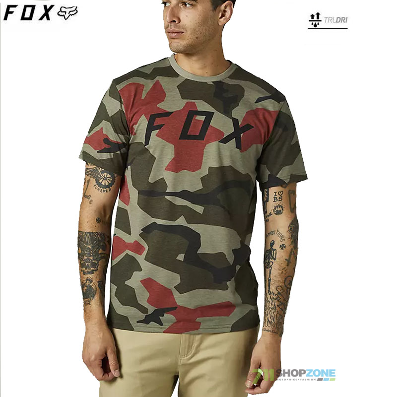 Oblečenie - Pánske, FOX tričko Bnkr ss Tech tee, zelený maskáč