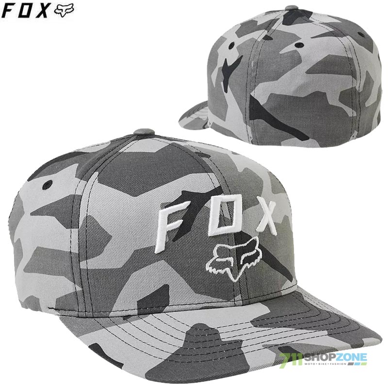 Oblečenie - Pánske, FOX šiltovka BNKR flexfit hat, čierny maskáč