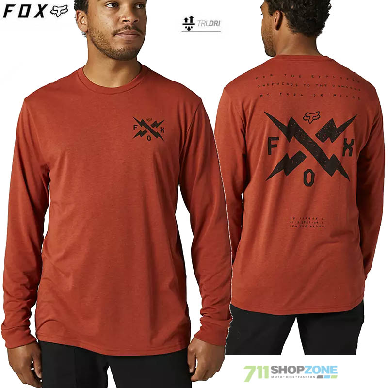 Oblečenie - Pánske, FOX tričko s dlhým rukávom Calibrated LS Tech tee, červená