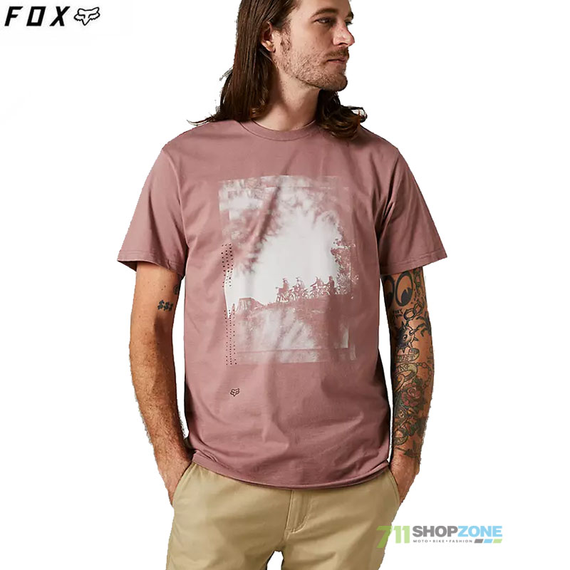 Oblečenie - Pánske, FOX tričko Break Off ss Premium tee, staroružová