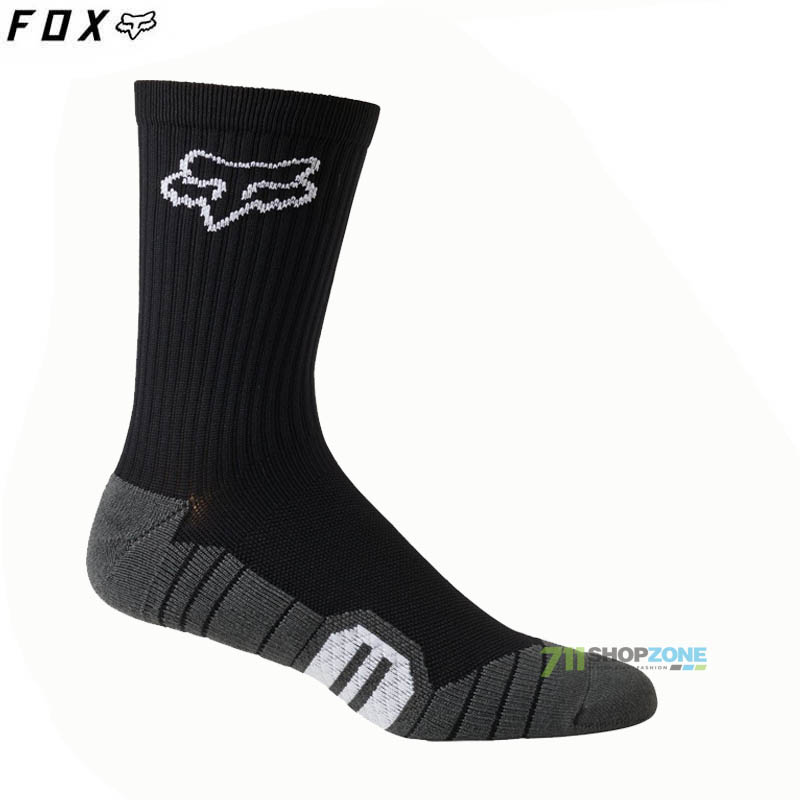 Cyklo oblečenie - Ponožky, FOX cyklistické ponožky 8" Ranger Cushion sock, čierna