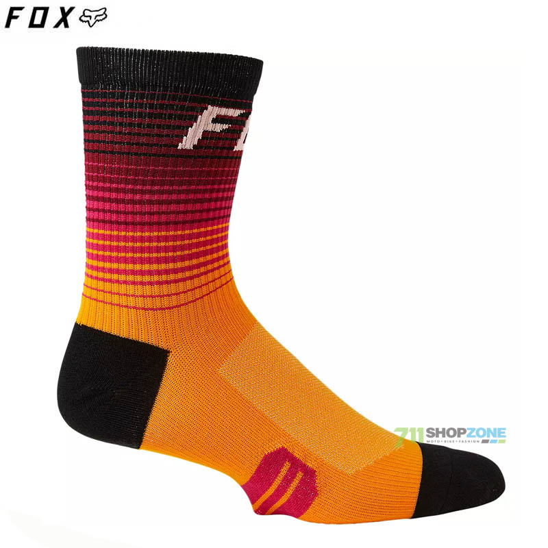 Cyklo oblečenie - Ponožky, FOX dámske cyklistické ponožky 6" Ranger sock TS57, oranžová