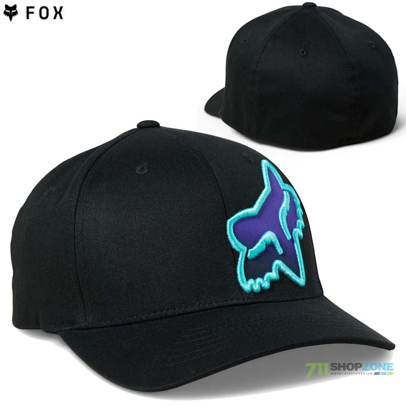 Oblečenie - Pánske, FOX šiltovka Toxsyk flexfit hat, čierna