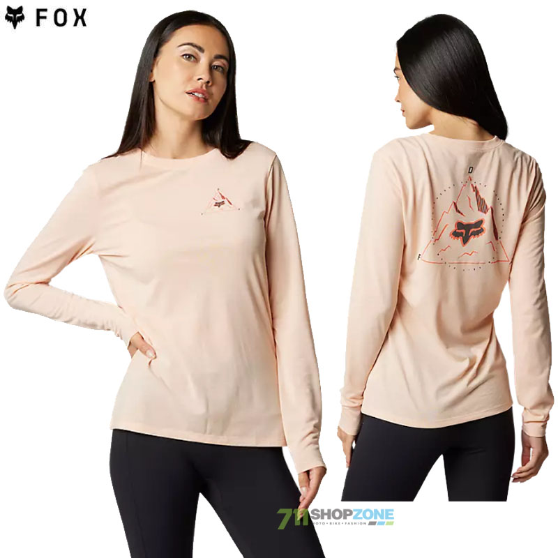 Oblečenie - Dámske, FOX dámske tričko s dlhým rukávom Finisher LS Tech tee, púdrovo ružová