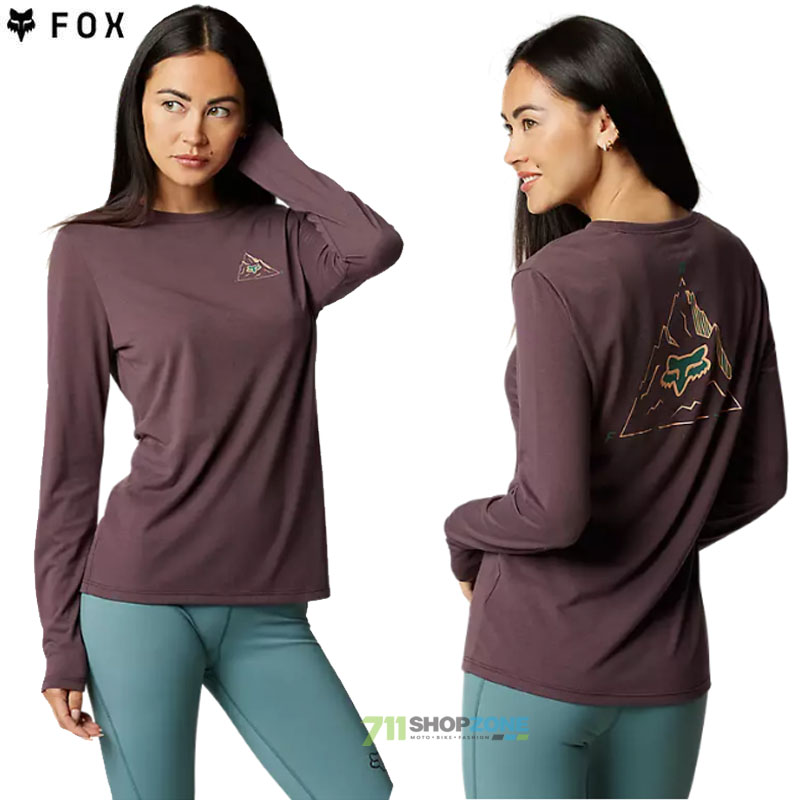Oblečenie - Dámske, FOX dámske tričko s dlhým rukávom Finisher LS Tech tee, fialová