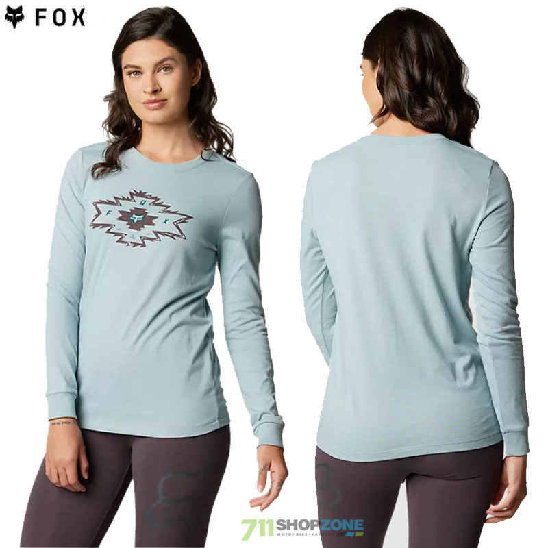 Oblečenie - Dámske, FOX dámske tričko s dlhým rukávom Full Flux LS tee, šalviová