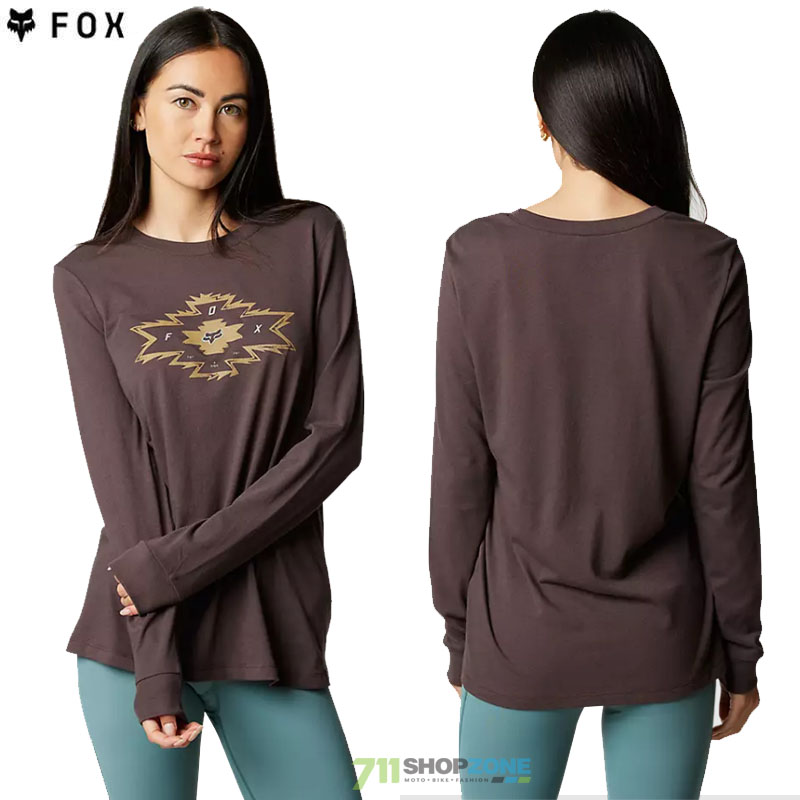 Oblečenie - Dámske, FOX dámske tričko s dlhým rukávom Full Flux LS tee, fialovo bordová