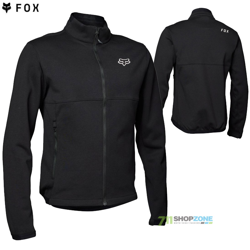 Cyklo oblečenie - Pánske, FOX technická mikina/bunda Ranger Fire fleece, čierna