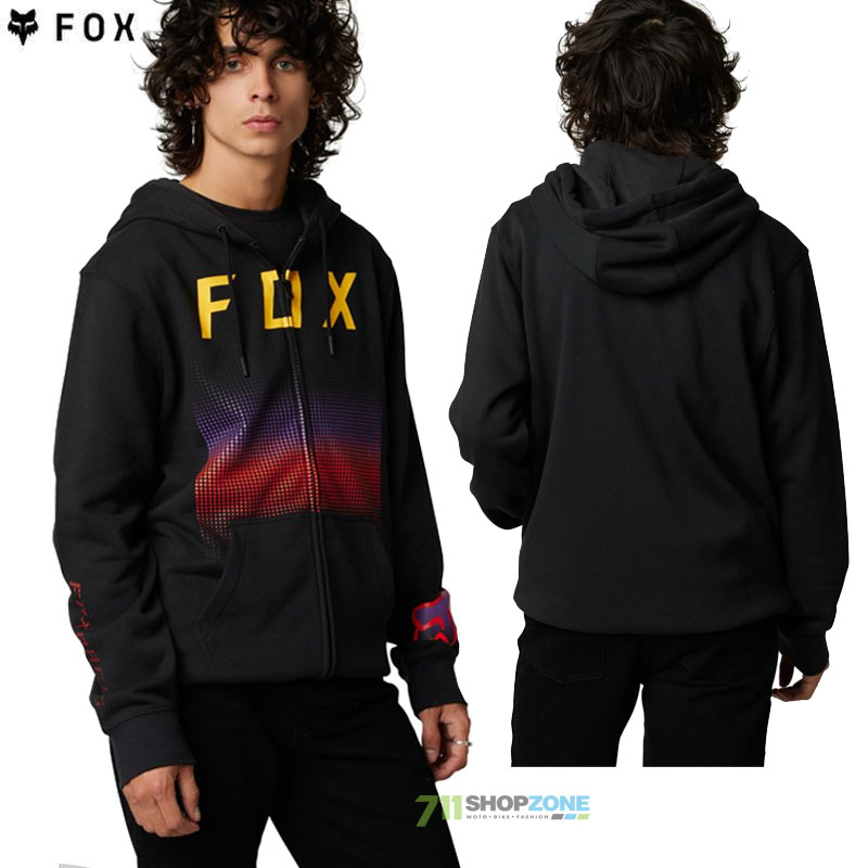 Oblečenie - Pánske, FOX mikina Fgmnt Zip fleece, čierna