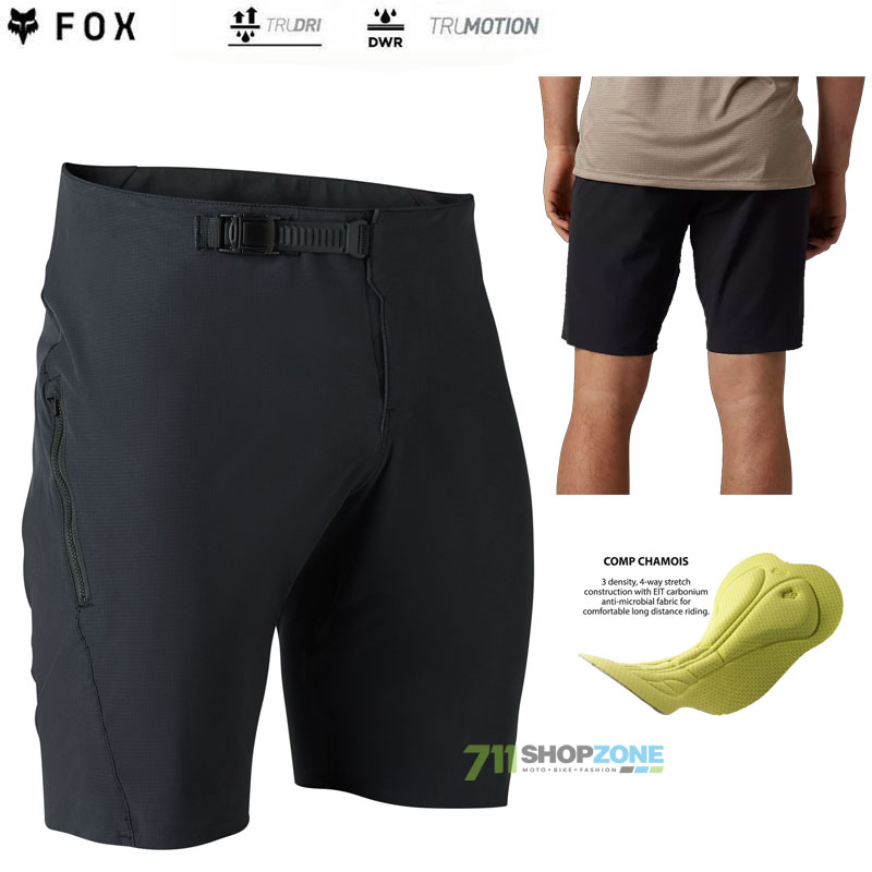 Cyklo oblečenie - Pánske, FOX cyklistické šortky Flexair Ascent short W/Liner, čierna