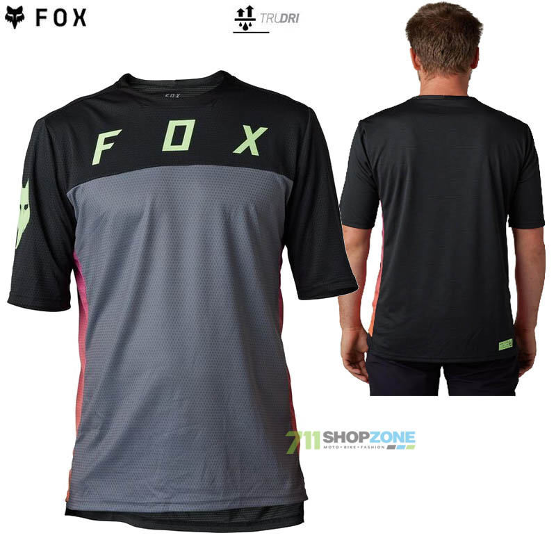 Cyklo oblečenie - Pánske, FOX cyklistický dres Defend ss jersey Cekt, čierna
