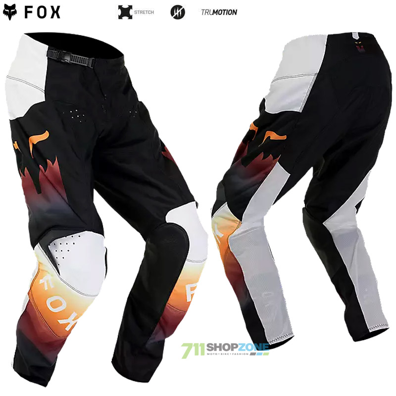 Moto oblečenie - Nohavice, FOX motokrosové nohavice 180 Flora pant, čierna