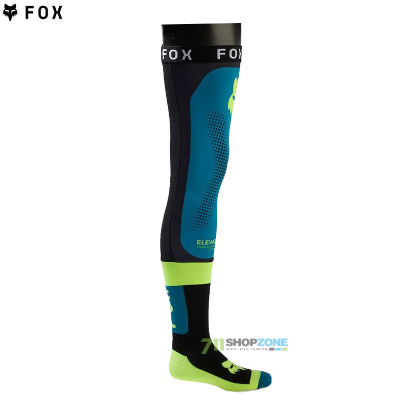 Moto oblečenie - Doplnky, Fox Flexair knee brace sock podortézne podkolienky, maui modrá