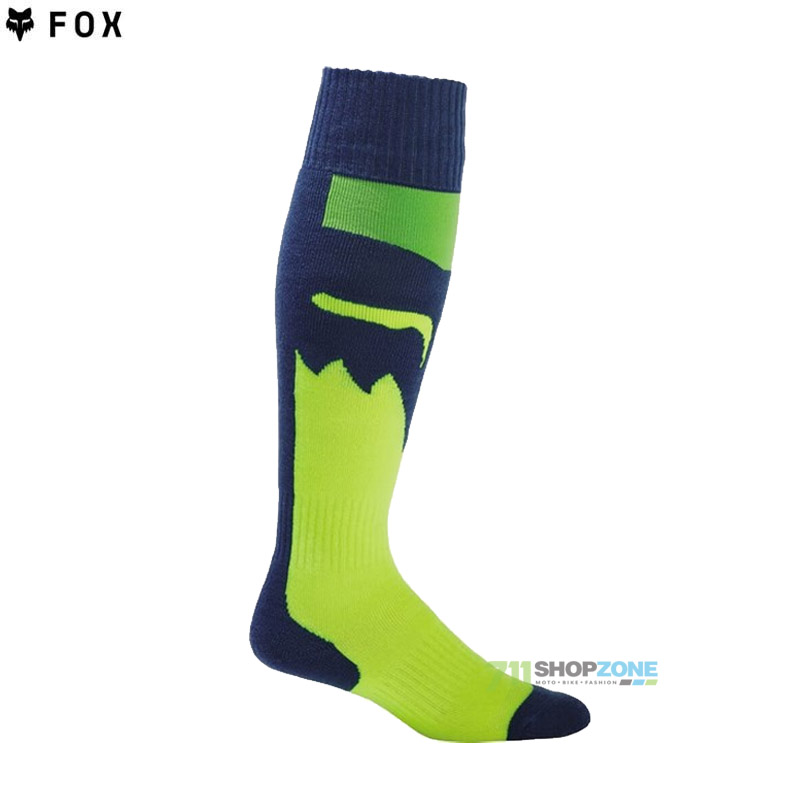 Moto oblečenie - Detské, Fox detské podkolienky Yth 180 Flora Sock, modro žltá