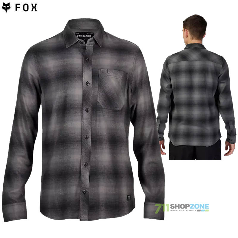 Oblečenie - Pánske, Fox flanelová košeľa Survivalist Flannel, čierna