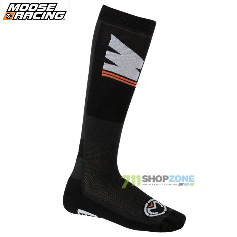 Moto oblečenie - Termo, Moose moto ponožky S19 M1, čierna